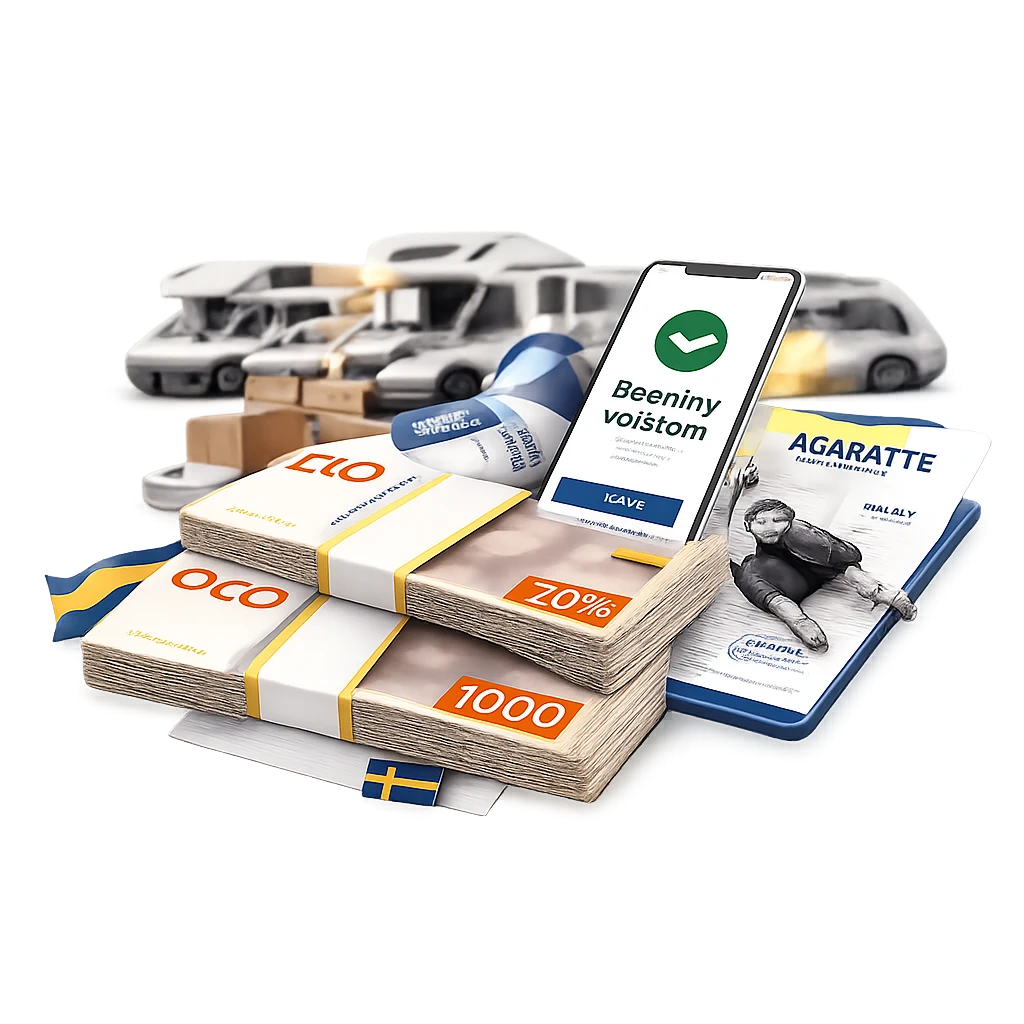 Pengar på kontot efter försäljning av husbil